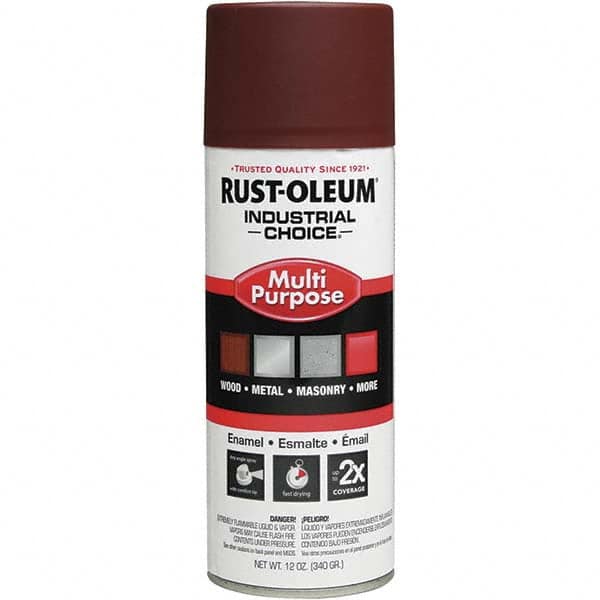 Rust-Oleum - 12 oz Flat Red Interior/Exterior Enamel Spray Primer - Eagle Tool & Supply
