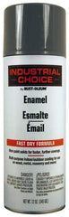 Rust-Oleum - Universal Gray, Gloss, Enamel Spray Paint - 8 to 12 Sq. Ft. per Can, 16 Ounce Container, Use on Drums, Equipment and Color Coding, Furniture, Ladders, Lockers, Motors, Stenciling, Tools - Eagle Tool & Supply