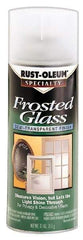 Rust-Oleum - 12 oz Frosted Glass Flat Finish Alkyd Enamel Paint - 8 to 10 Sq Ft per Gal, Interior, Direct to Metal - Eagle Tool & Supply