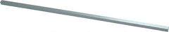 Precision Brand - 12" Long x 1/4" High x 1/4" Wide, Zinc-Plated Key Stock - Low Carbon Steel - Eagle Tool & Supply