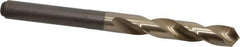Chicago-Latrobe - 17/32" Drill, 118° Point, Cobalt Silver Deming & Reduced Shank Drill Bit - Oxide/Gold Finish, 6" OAL, Straight Shank, 3-1/8" Flute Length, Right Hand Cut, Split Point, Spiral Flute, Regular Spiral - Eagle Tool & Supply