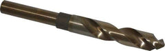 Chicago-Latrobe - 41/64" Drill, 118° Point, Cobalt Silver Deming & Reduced Shank Drill Bit - Bright Finish, 6" OAL, Straight Shank, 3-1/8" Flute Length, Right Hand Cut, Split Point, Spiral Flute, Regular Spiral - Eagle Tool & Supply
