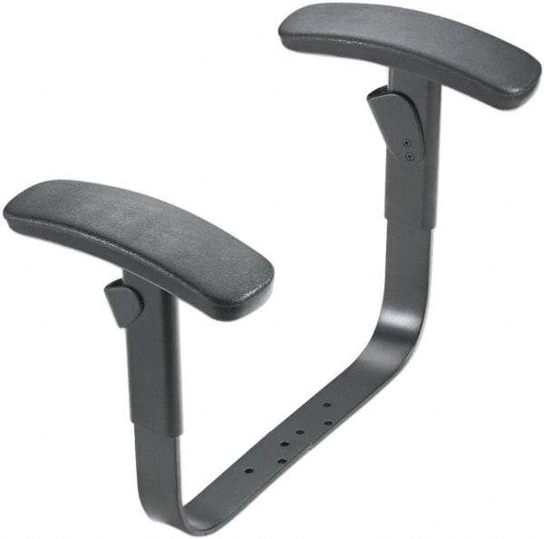 Hon - Black Adjustable Arms - For HON ComforTask Series Swivel Task Chairs - Eagle Tool & Supply