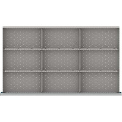 LISTA - 9-Compartment Drawer Divider Layout for 3.15" High Drawers - Eagle Tool & Supply