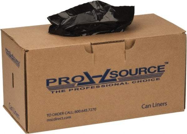 PRO-SOURCE - 1.55 mil Thick, Heavy-Duty Trash Bags - 43" Wide x 48" High, Black - Eagle Tool & Supply