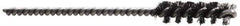 Made in USA - 1-1/2" Diam Helical Nylon Tube Brush - 0.022" Filament Diam, 1" Brush Length, 3-1/2" OAL, 1/4" Diam Stainless Steel Shank - Eagle Tool & Supply