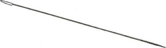 PRO-SOURCE - 1/2" Long x 1/16" Diam Stainless Steel Twisted Wire Bristle Brush - Single Spiral, 4" OAL, 0.003" Wire Diam, 0.032" Shank Diam - Eagle Tool & Supply