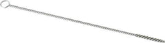 PRO-SOURCE - 1" Long x 1/8" Diam Stainless Steel Twisted Wire Bristle Brush - Single Spiral, 6" OAL, 0.003" Wire Diam, 0.085" Shank Diam - Eagle Tool & Supply