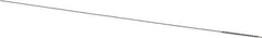 Made in USA - 0.032" Diam Helical Stainless Steel Tube Brush - Single Spiral, 0.003" Filament Diam, 1/2" Brush Length, 4" OAL, 0.026" Diam Stainless Steel Shank - Eagle Tool & Supply