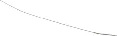 Made in USA - 1mm Diam Helical Stainless Steel Tube Brush - Single Spiral, 0.003" Filament Diam, 5/8" Brush Length, 4" OAL, 0.016" Diam Stainless Steel Shank - Eagle Tool & Supply