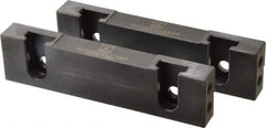 Snap Jaws - 6" Wide x 1.53" High x 0.73" Thick, Step Vise Jaw - Hard, Steel, Fixed Jaw, Compatible with 6" Vises - Eagle Tool & Supply