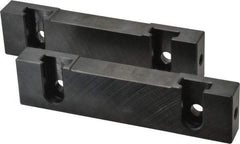 Snap Jaws - 6" Wide x 1-1/2" High x 3/4" Thick, Flat/No Step Vise Jaw - Soft, Steel, Fixed Jaw, Compatible with 6" Vises - Eagle Tool & Supply