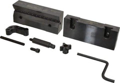 Snap Jaws - 6" Wide x 3-1/8" High x 1" Thick, V-Groove Vise Jaw - Steel, Fixed Jaw, Compatible with 6" Vises - Eagle Tool & Supply