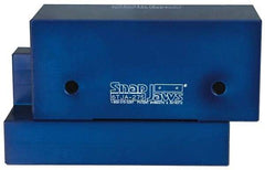 Snap Jaws - 6" Wide x 2-3/4" High x 2-3/4" Thick, Step Vise Jaw - Aluminum, Fixed Jaw, Compatible with 6" Vises - Eagle Tool & Supply