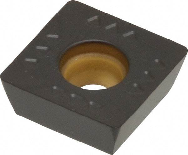 Kennametal - SDET43 GB2 Grade KCK15 Carbide Milling Insert - TiN/TiCN/Al2O3 Finish, 3/16" Thick, 1/2" Inscribed Circle, 0.8mm Corner Radius - Eagle Tool & Supply