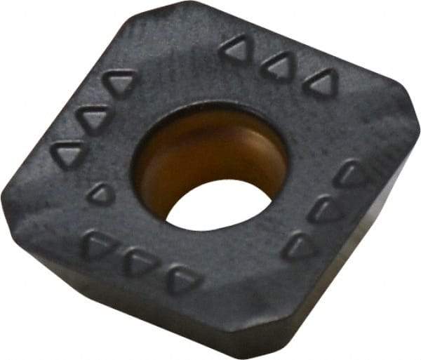 Kennametal - SEPT443 GB2 Grade KCK15 Carbide Milling Insert - TiN/TiCN/Al2O3 Finish, 3/16" Thick, 14mm Inscribed Circle, 1mm Corner Radius - Eagle Tool & Supply