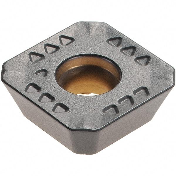 Kennametal - SEPT443 GB2 Grade KCPK30 Carbide Milling Insert - TiN/TiCN/Al2O3 Finish, 3/16" Thick, 14mm Inscribed Circle, 1mm Corner Radius - Eagle Tool & Supply
