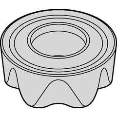 Kennametal - RCGT64 LF Grade KCSM30 Carbide Milling Insert - TiAlN Finish, 1/4" Thick, 3/4" Inscribed Circle - Eagle Tool & Supply