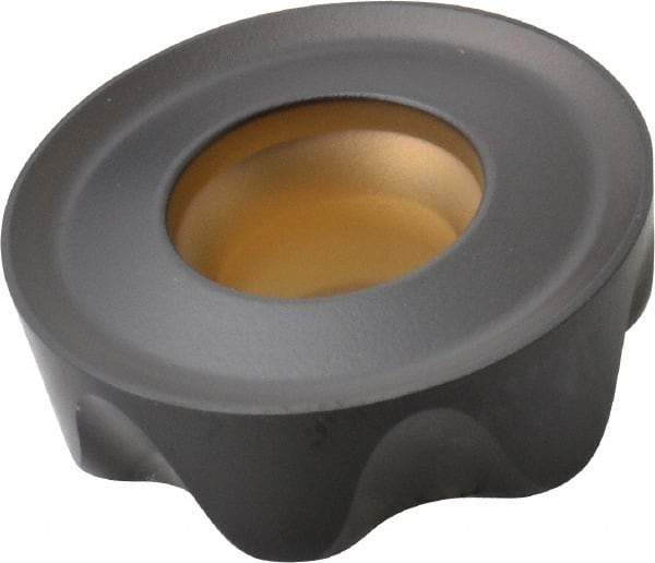 Kennametal - RCGT64 HF Grade KCPK30 Carbide Milling Insert - TiN/TiCN/Al2O3 Finish, 1/4" Thick, 3/4" Inscribed Circle - Eagle Tool & Supply
