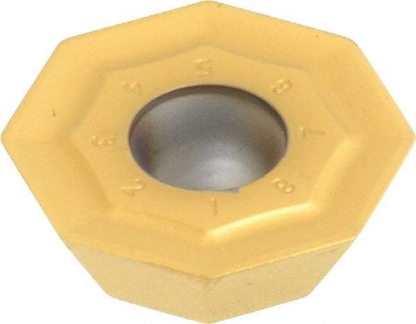 Kennametal - OFKT64 GB Grade KC725M Carbide Milling Insert - TiN/TiCN/TiN Finish, 0.2362" Thick, 0.7362" Inscribed Circle, 1.2mm Corner Radius - Eagle Tool & Supply