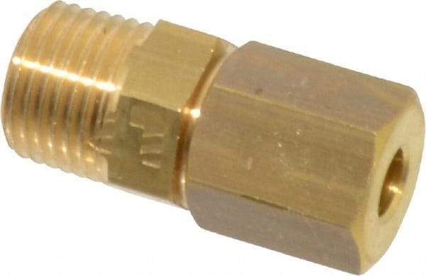Legris - 4mm OD, Brass Male Connector - 300 Max Working psi, -40 to 210°F, Comp x MBSPT Ends - Eagle Tool & Supply