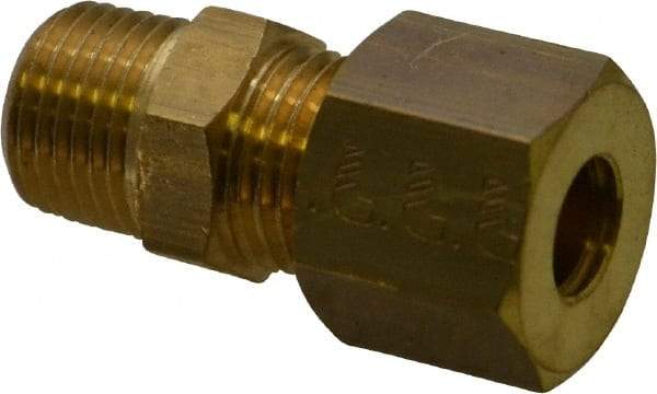 Legris - 6mm OD, Brass Male Connector - 460 Max Working psi, -40 to 210°F, Comp x MBSPT Ends - Eagle Tool & Supply