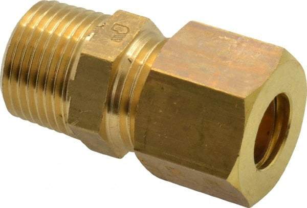 Legris - 10mm OD, Brass Male Connector - 330 Max Working psi, -40 to 210°F, Comp x MBSPT Ends - Eagle Tool & Supply