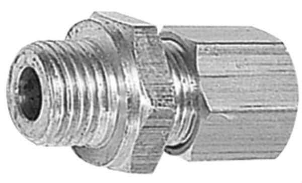 Legris - 10mm OD, Brass Male Connector - 330 Max Working psi, -40 to 210°F, Comp x Metric Thread Ends - Eagle Tool & Supply