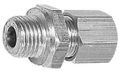 Legris - 10mm OD, Brass Male Connector - 330 Max Working psi, -40 to 210°F, Comp x Metric Thread Ends - Eagle Tool & Supply