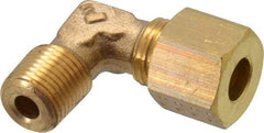 Legris - 6mm OD, Brass Male Elbow - 460 Max Working psi, -40 to 210°F, Comp x MBSPT Ends - Eagle Tool & Supply