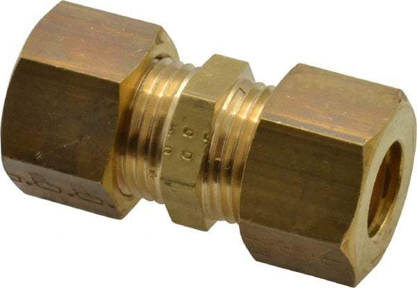 Legris - 12mm OD, Brass Union - 320 Max Working psi, -40 to 210°F, Comp x Comp Ends - Eagle Tool & Supply