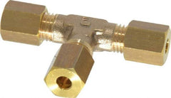 Legris - 4mm OD, Brass Union Tee - 300 Max Working psi, -40 to 210°F, Comp x Comp x Comp Ends - Eagle Tool & Supply