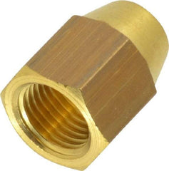 Legris - 6mm OD, Brass Taper Nut - 460 Max Working psi, -40 to 210°F, Comp Ends - Eagle Tool & Supply