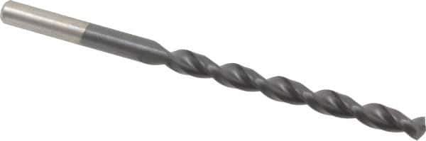 Cleveland - 13/64" 135° Cobalt Jobber Drill - TiAlN Finish, Right Hand Cut, Parabolic Flute, Straight Shank, 3-5/8" OAL, Split Point - Eagle Tool & Supply