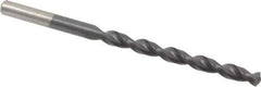 Cleveland - 13/64" 135° Cobalt Jobber Drill - TiAlN Finish, Right Hand Cut, Parabolic Flute, Straight Shank, 3-5/8" OAL, Split Point - Eagle Tool & Supply