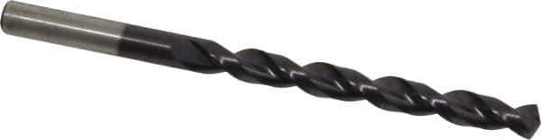 Cleveland - 9/32" 135° Cobalt Jobber Drill - TiAlN Finish, Right Hand Cut, Parabolic Flute, Straight Shank, 4-1/4" OAL, Split Point - Eagle Tool & Supply