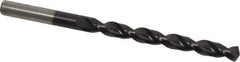 Cleveland - 9/32" 135° Cobalt Jobber Drill - TiAlN Finish, Right Hand Cut, Parabolic Flute, Straight Shank, 4-1/4" OAL, Split Point - Eagle Tool & Supply