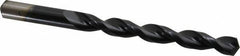 Cleveland - 7/16" 135° Cobalt Jobber Drill - TiAlN Finish, Right Hand Cut, Parabolic Flute, Straight Shank, 5-1/2" OAL, Split Point - Eagle Tool & Supply