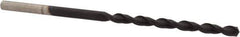 Cleveland - #39 135° Cobalt Jobber Drill - TiAlN Finish, Right Hand Cut, Parabolic Flute, Straight Shank, 2-3/8" OAL, Split Point - Eagle Tool & Supply