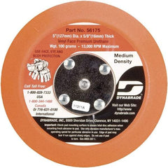 Dynabrade - 5" Diam Adhesive/PSA Disc Backing Pad - Medium Density, 13,000 RPM - Eagle Tool & Supply