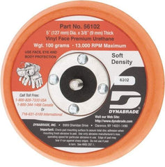 Dynabrade - 5" Diam Adhesive/PSA Disc Backing Pad - Soft Density, 13,000 RPM - Eagle Tool & Supply