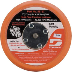 Dynabrade - 5" Diam Hook & Loop Disc Backing Pad - Soft Density, 13,000 RPM - Eagle Tool & Supply