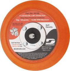 Dynabrade - 5" Diam Adhesive/PSA Disc Backing Pad - Soft Density, 13,000 RPM - Eagle Tool & Supply