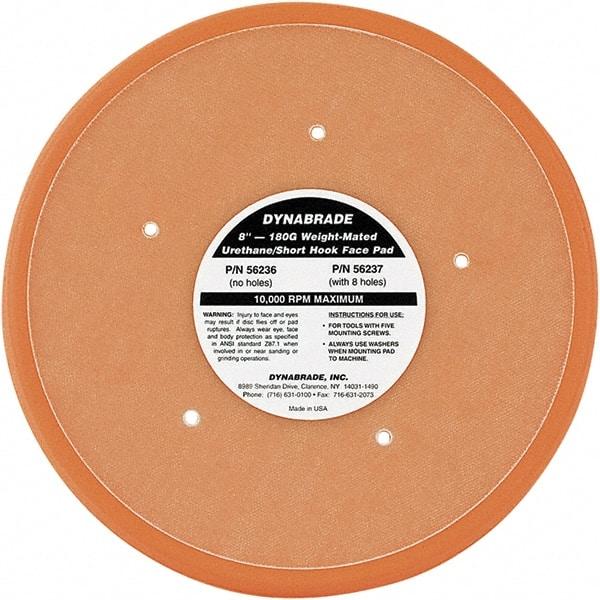 Dynabrade - 8" Diam Hook & Loop Disc Backing Pad - Medium Density, 13,000 RPM - Eagle Tool & Supply