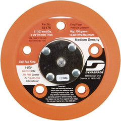 Dynabrade - 5" Diam Adhesive/PSA Disc Backing Pad - Medium Density, 13,000 RPM - Eagle Tool & Supply