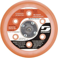 Dynabrade - 6" Diam Adhesive/PSA Disc Backing Pad - Medium Density, 13,000 RPM - Eagle Tool & Supply
