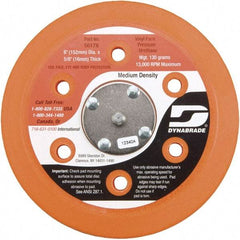 Dynabrade - 6" Diam Adhesive/PSA Disc Backing Pad - Medium Density, 13,000 RPM - Eagle Tool & Supply