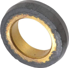 Dynabrade - 5/8" Diam x 1/8" Wide Contact Wheel - 1/8" Arbor Hole, Crowned, 70 Duro Rubber Face - Eagle Tool & Supply