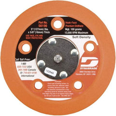Dynabrade - 5" Diam Hook & Loop Disc Backing Pad - Soft Density, 13,000 RPM - Eagle Tool & Supply