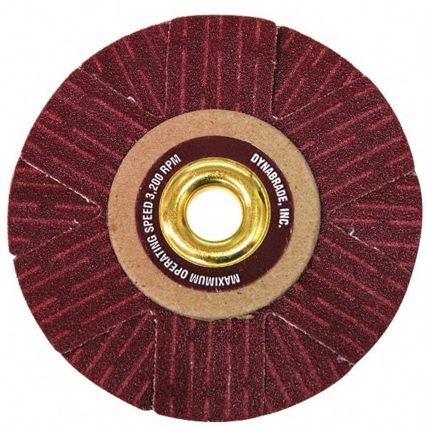 Dynabrade - 4" Diam 220 Grit Coated Sanding Star - Very Fine Grade, Arbor Mount - Eagle Tool & Supply
